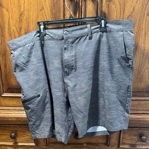 Ron Jon Dark Gray Camo Cargo Shorts for Men